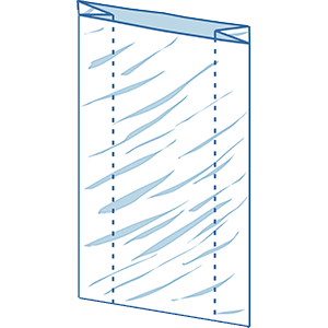 Прозрачные пакеты ПП/PP из полипропилена с клеевой полосой