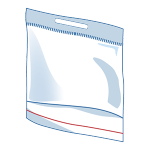 Прозрачные пакеты ПП/PP из полипропилена с клапаном и скотчем для одежды